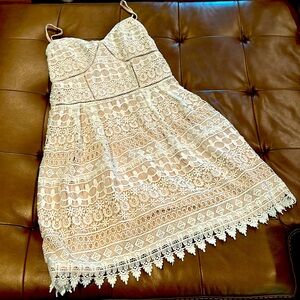 GB spaghetti strap lace dress NWT Sz L